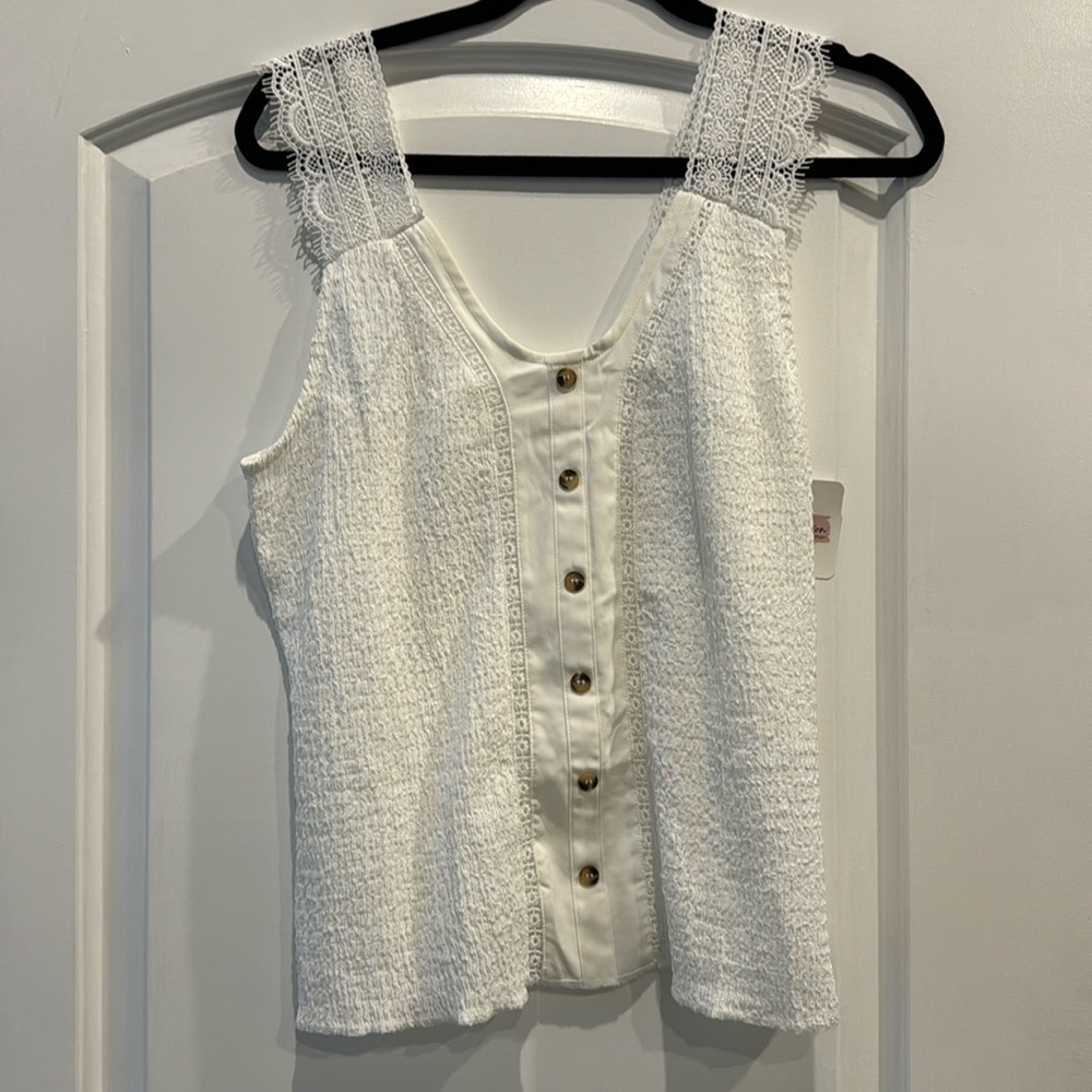 White lace camisole
